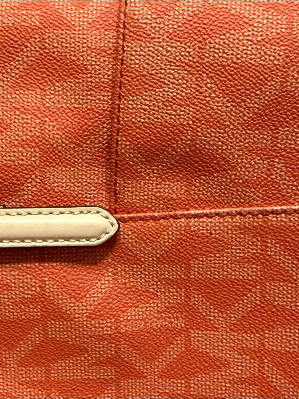 Michael Kors Signature Orange Tote with Matching Wallet